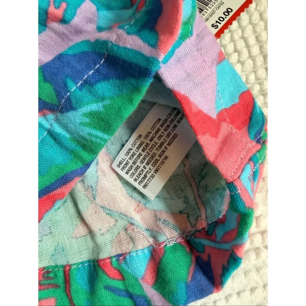 NWT Cat‎ & Jack 2T Tropical Ruffle Tank Set